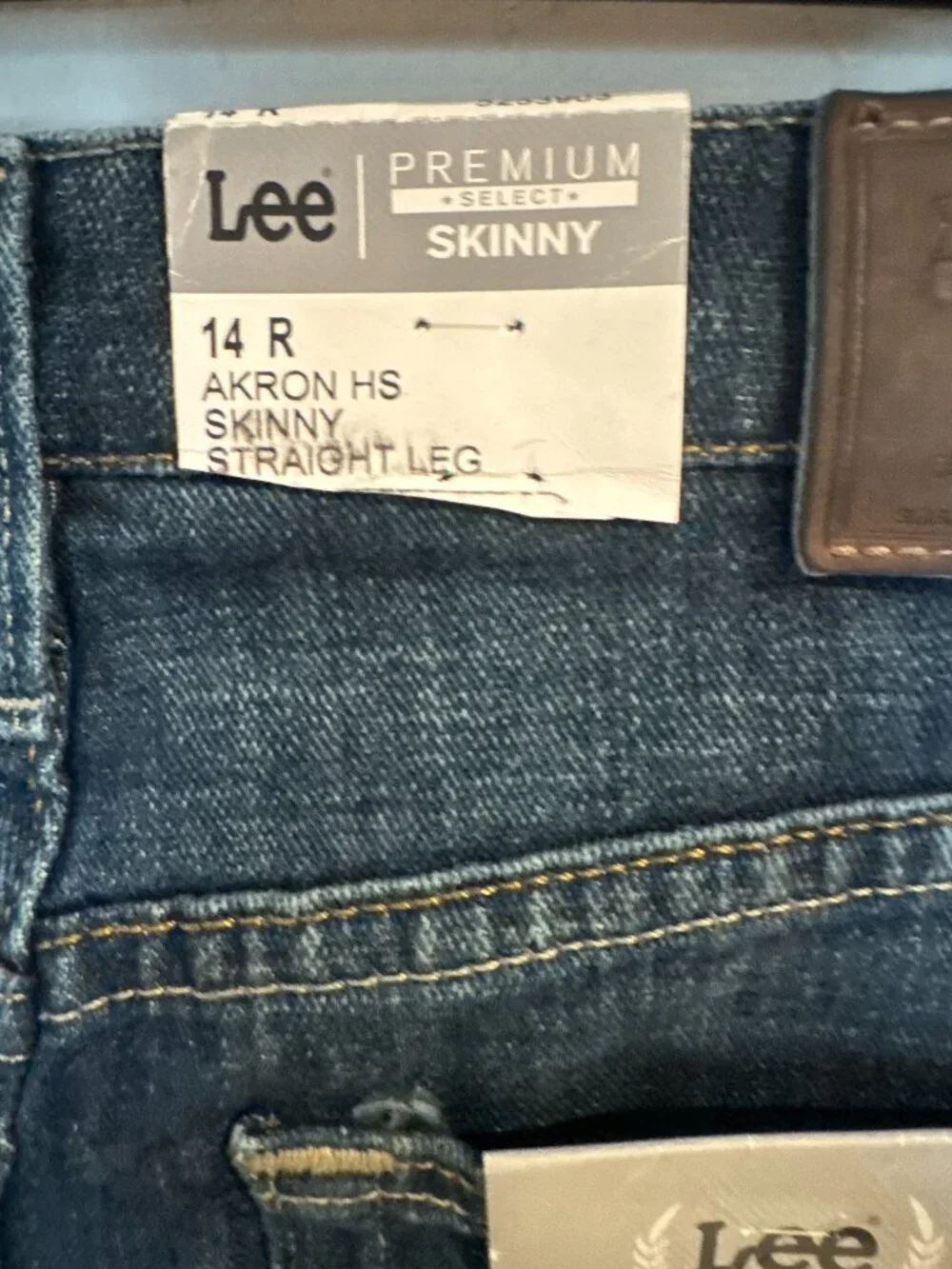 Lee Akron Skinny Straight Leg Jeans New Size 14 New